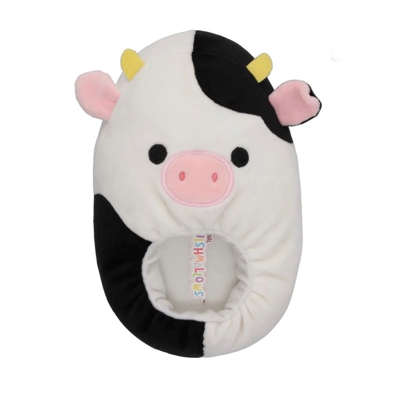 NWT Kids Size 13-1 Connor the Cow 🐮Squishmallow Slippers - Picture 1 of 1